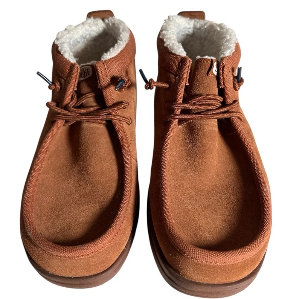Hey Dude Brown Wally Mid Gripr Warmth Chukka Boots